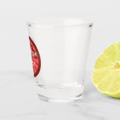 Geologie-Steine! Rock-Hammer-Logo Schnapsglas (Rechts)