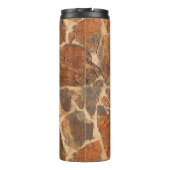 Geologie-Steinwand-Struktur-individueller Name Thermosbecher (Rückseite)