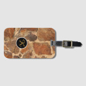 Geologie-Stone-Struktur benutzerdefinierte Monogra Gepäckanhänger (Vorderseite (Horizontal))
