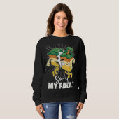 Geologie tektonischer Teller Sweatshirt (Vorne ganz)