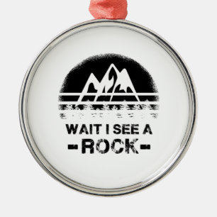 Geologie - Warten Sie, ich sehe einen Felsen Ornament Aus Metall