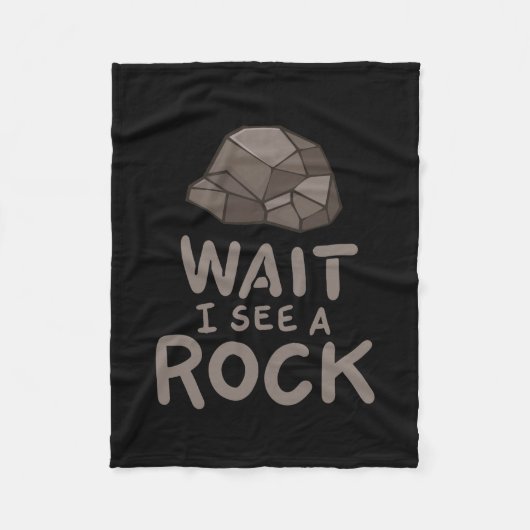 Geologie - Warten Sie, ich sehe einen Stein Fleecedecke (Vorderseite)