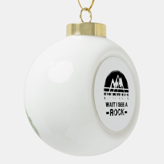Geologie - Warten Sie, ich sehe einen Stein Keramik Kugel-Ornament (Links)