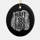 Geologie - Warten Sie, ich sehe einen Stein Keramik Ornament (Links)