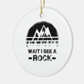 Geologie - Warten Sie, ich sehe einen Stein Keramik Ornament (Links)