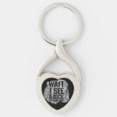 Geologie - Warten Sie, ich sehe einen Stein Schlüsselanhänger (Vorderseite)