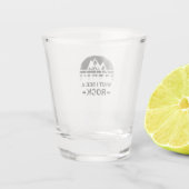 Geologie - Warten Sie, ich sehe einen Stein Schnapsglas (Rückseite)