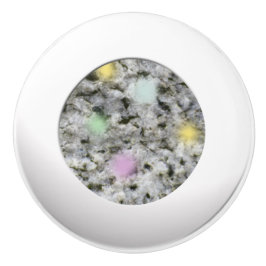 Geologie Weiße Granitfelsen Textur Pastellpunkte Keramikknauf