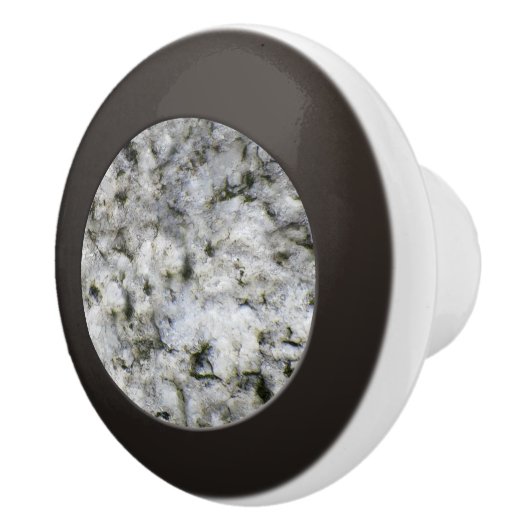 Geologie Weiße Granitfelsenstruktur Keramikknauf (Rechts)