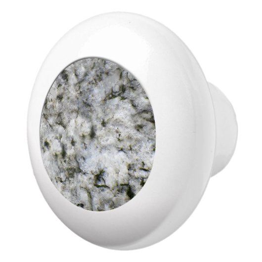 Geologie Weiße Granitfelsenstruktur Keramikknauf (Rechts)