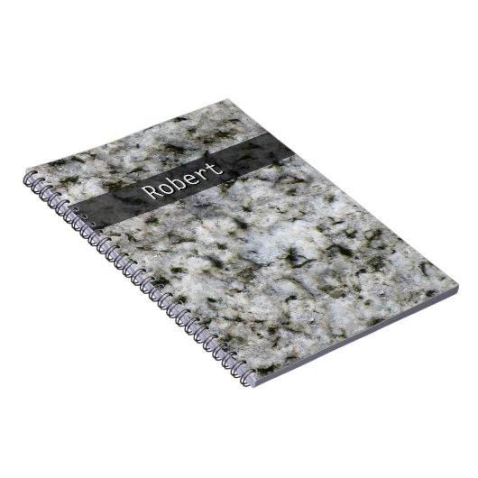 Geologie Weißer Granitfelsen Textur beliebiger Tex Notizblock (Rechte Seite)