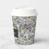 Geologie Weißer Granitfelsfelsen Docht jeden Text Pappbecher (Links)