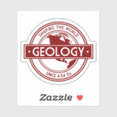 Geologie- Weltgestalt seit 4,54 Ga (NA Ver.) Aufkleber (Blatt)