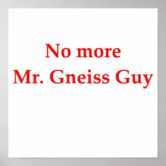 Geologie-Witz Poster (Vorne)