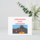 Geologie-Witz Postkarte (Stehend Vorderseite)