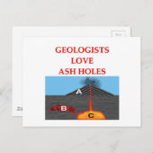 Geologie-Witz Postkarte (Vorne/Hinten)