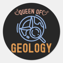 Geologie zum Geburtstag, Geologiegemische, Geologe Runder Aufkleber