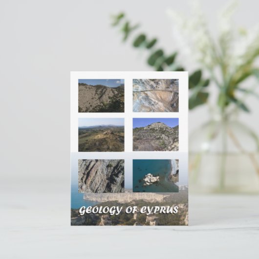 Geologie Zyperns Postkarte (Stehend Vorderseite)