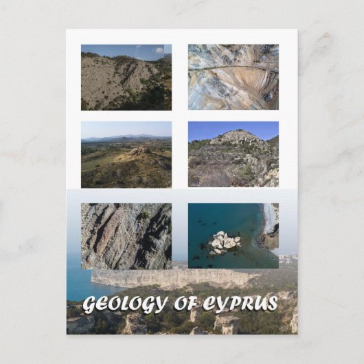 Geologie Zyperns Postkarte (Vorderseite)