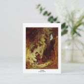 Geologin By Spitzweg Carl Postkarte (Stehend Vorderseite)