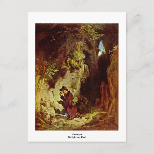 Geologin By Spitzweg Carl Postkarte (Vorderseite)