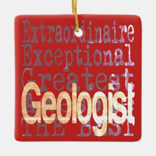 Geologin Extraordinaire Keramikornament (Vorderseite)
