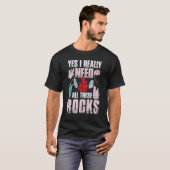 Geologin Geode Hunter Geology Mineral Rock T-Shirt (Vorne ganz)