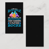 Geologin Hobby Geology Fun Visitenkarte (Vorne/Hinten)