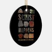 Geologin Mineral Geode Rock Collector Geology Keramik Ornament (Rechts)