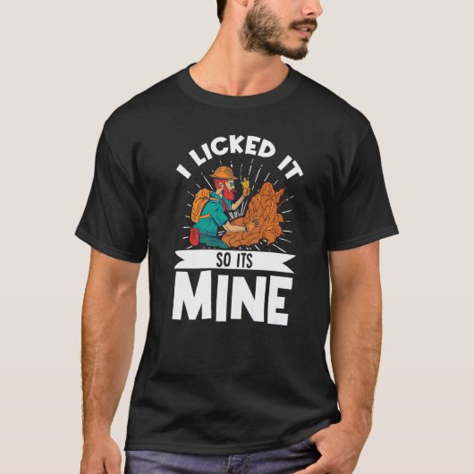 Geologin Mineral Rock Collections Fossilien I Lick T-Shirt (Vorderseite)