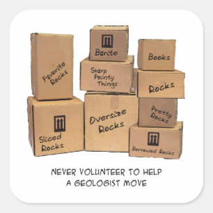 Geologin Moving Spaß Sticker