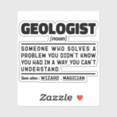 Geologin Noun Geology Cool Student Abschluss Aufkleber (Blatt)