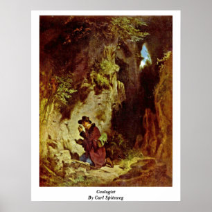 Geologin von Carl Spitzweg Poster