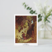 Geologin von Carl Spitzweg Postkarte (Stehend Vorderseite)