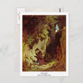 Geologin von Carl Spitzweg Postkarte (Vorne/Hinten)