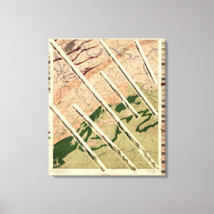 Geologische Erhebung in Tennessee und im Norden Leinwanddruck