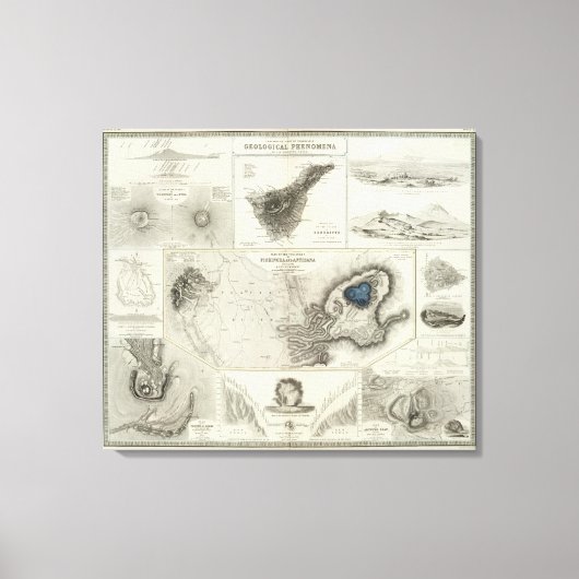 Geologische Erscheinungen Leinwanddruck (Vorderseite)