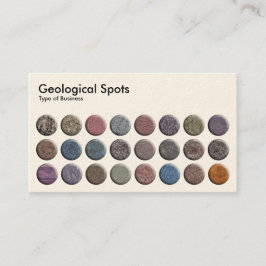 Geologische Felder - Creme Visitenkarte