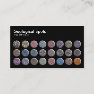 Geologische Felder - Schwarz Visitenkarte