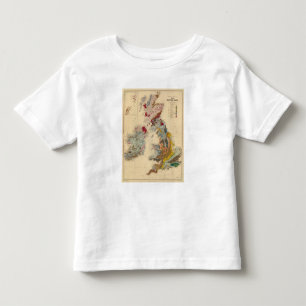 Geologische Karte, britische Inseln Kleinkind T-shirt