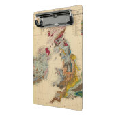 Geologische Karte, britische Inseln Mini Klemmbrett (Gewinkelt2)