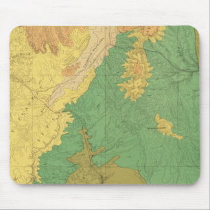 Geologische Karte der mesozoischen Terrassen Mousepad