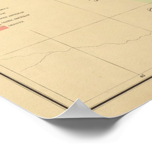 Geologische Karte der Schwarzen Hügel von Dakota Poster (Ecke)