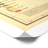 Geologische Karte der USA 1872 Poster (Ecke)