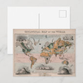 Geologische Karte der Welt (Vorne/Hinten)