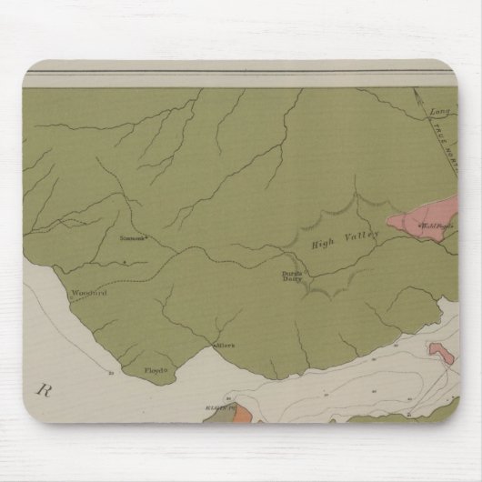 Geologische Karte des Clear Lake District Mousepad (Vorne)