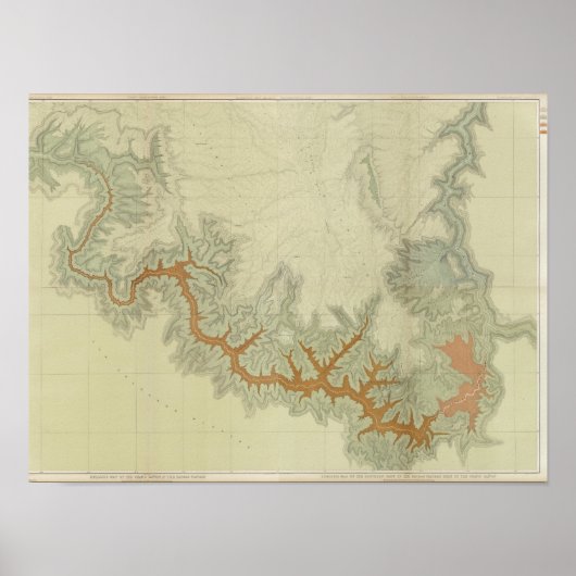 Geologische Karte des Kaibab-Plateaus Poster (Vorne)