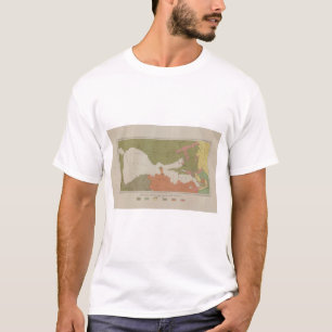 Geologische Karte des klaren See-Bezirkes T-Shirt