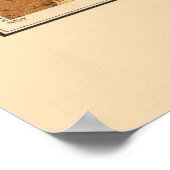 Geologische Karte des Placio-Sees - 1914 Poster (Ecke)