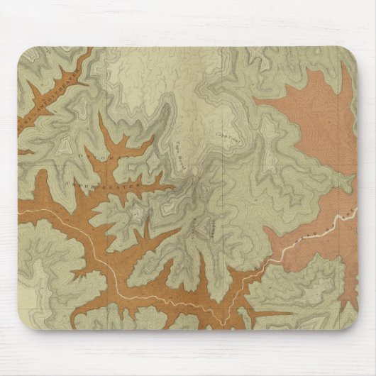 Geologische Karte des Südens 2 Mousepad (Vorne)